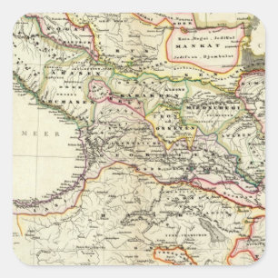 Völker des Kaukasus Quadratischer Aufkleber