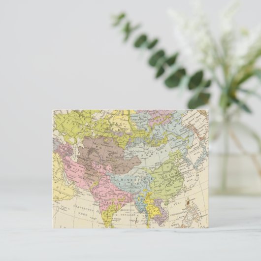 Volkerkar te von Asien Postkarte (Stehend Vorderseite)