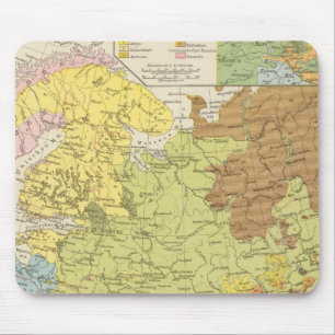 Volkerkar te von Russland - Karte Russlands Mousepad