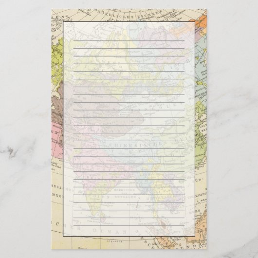 Volkerkarte von Asien - Karte von Asien (Vorderseite)