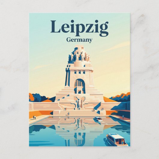 Völkerschlachtdenkmal, Leipzig Postkarte (Vorderseite)