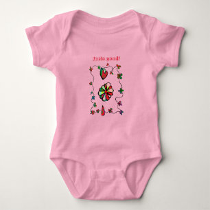 Volks-Retro- charmante und glückliche Kunst  Baby Strampler