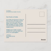 Volksbaum des Lebens Weihnachtsfeiertag CUSTOM Postkarte (Rückseite)