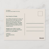 Volksbaum des Lebens Weihnachtsfeiertag CUSTOM Postkarte (Rückseite)