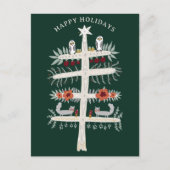 Volksbaum des Lebens Weihnachtsfeiertag CUSTOM Postkarte (Vorderseite)