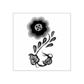 VolksBlume, Blumen-, Volkskunst, Delft 2 Gummistempel (Prägung)