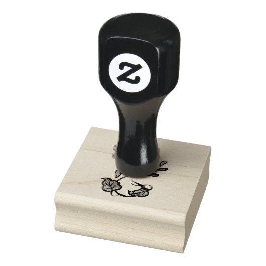 VolksBlume, Blumen-, Volkskunst, Delft 2 Gummistempel (Stempel)
