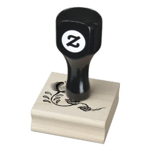 VolksBlume, Blumen-, Volkskunst, Delft Gummistempel
