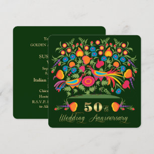Volksfest 50. Goldene Hochzeitstag-Party Einladung