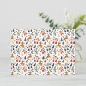 Volksfest Weihnachtsmann Feiertagskarte (Stehend Vorderseite)