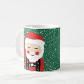 Volksfrohe Weihnacht-Kaffee-Tasse weihnachtsmanns Kaffeetasse (Vorderseite Links)