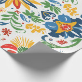 Volksgut Blumenmuster-Wrap-Papier Geschenkpapier (Ecke)