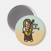 Volksinger Magnet. Magnet (Vorderseite/Rückseite)