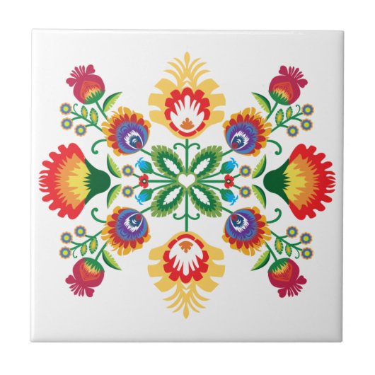 Volkskherz von Łowicz Fliese (Vorderseite)