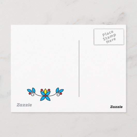 Volkskleidung Postkarte (Rückseite)