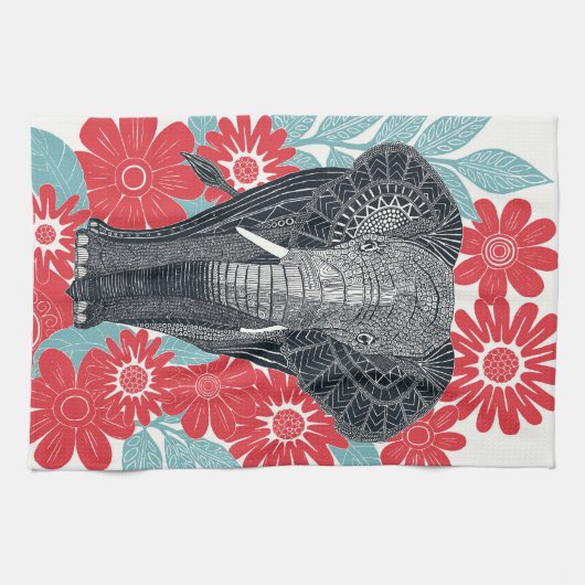 Volksklepperrot Geschirrtuch (Horizontal)