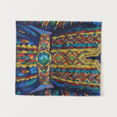 Volkskultur mit voller Farbe Wandteppich (Vorderseite (Horizontal))