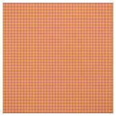 Volkskunst-Art-rotes orange Karo-Gingham-Gewebe Stoff (Muster)