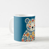 Volkskunst-Bärenbecher Kaffeetasse (Vorderseite Links)
