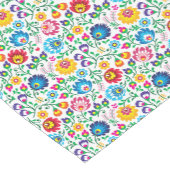 Volkskunst-Blumen-Muster 2 Kurzer Tischläufer (Ecke)