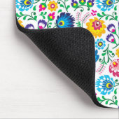Volkskunst-Blumen-Muster 2 Mousepad (Ecke)