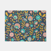 Volkskunst-Blumen-Muster Fußmatte (Vorderseite)