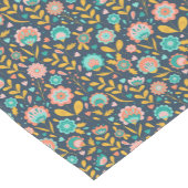 Volkskunst-Blumen-Muster Kurzer Tischläufer (Ecke)
