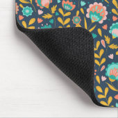 Volkskunst-Blumen-Muster Mousepad (Ecke)