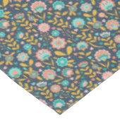 Volkskunst-Blumen-Muster Tischdecke (Schrägansicht)