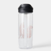 Volkskunst-Blumenmuster-Fuchs personalisiert Trinkflasche (Rückseite)