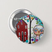 Volkskunst durch EULEN Loris Everett Button (Vorne & Hinten)