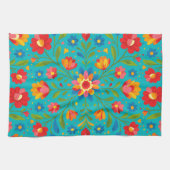 Volkskunst floral  geschirrtuch (Horizontal)
