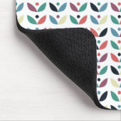 Volkskunst-geometrisches mit Blumenmuster Mousepad (Ecke)