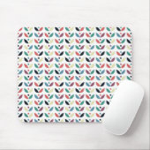 Volkskunst-geometrisches mit Blumenmuster Mousepad (Mit Mouse)