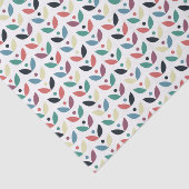 Volkskunst-geometrisches mit Blumenmuster Seidenpapier (Ausschnitt)