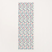 Volkskunst-geometrisches mit Blumenmuster Yogamatte (Vorderseite)