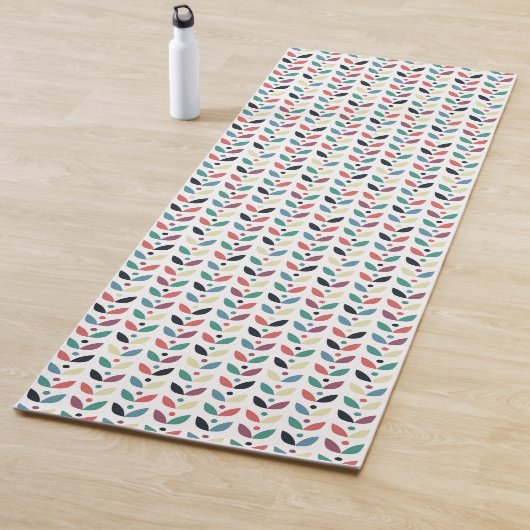 Volkskunst-geometrisches mit Blumenmuster Yogamatte (Beispiel)