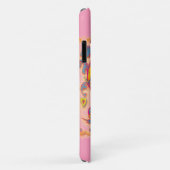 Volkskunst Herz mit Blätter und Blume Case-Mate iPhone Hülle (Hinten/Rechts)