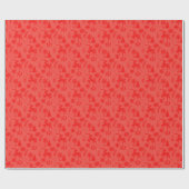 Volkskunst-Hirschwald Rot Geschenk Geschenkpapier (Flach)