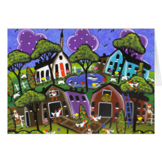 Volkskunst-Huhn-Menge durch Lori Everett kardieren