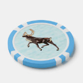 Volkskunst Karibu/Rentier Pokerchips (Einzeln)