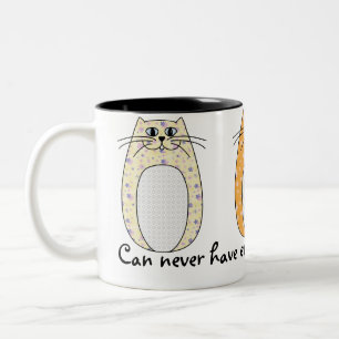 "Volkskunst-Katzen-" Tasse