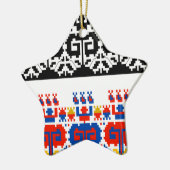 Volkskunst Keramikornament (Links)