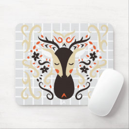 Volkskunst Majestätisches Hirschgitter-Mauspad Mousepad
