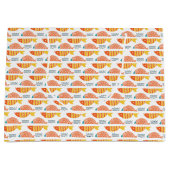 Volkskunst-Schwimmen-Fisch-Muster Große Geschenktüte (Vorderseite)