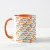 Volkskunst-Schwimmen-Fisch-Muster Tasse (Links)
