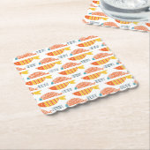 Volkskunst-Schwimmen-Fisch-Muster Untersetzer (angewinkelt)