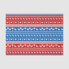 Volkskunst-Strickjacke-Art-Ren und Schneeflocken Seidenpapier