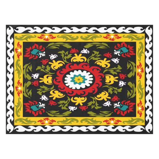 Volkskunst, suzani tischdecke (Vorderseite (Horizontal))