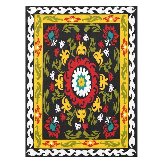 Volkskunst, suzani tischdecke (Vorderseite)